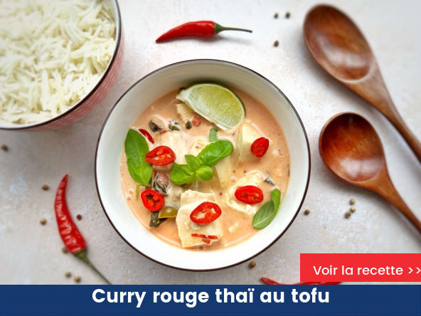 Curry rouge thaï au tofu